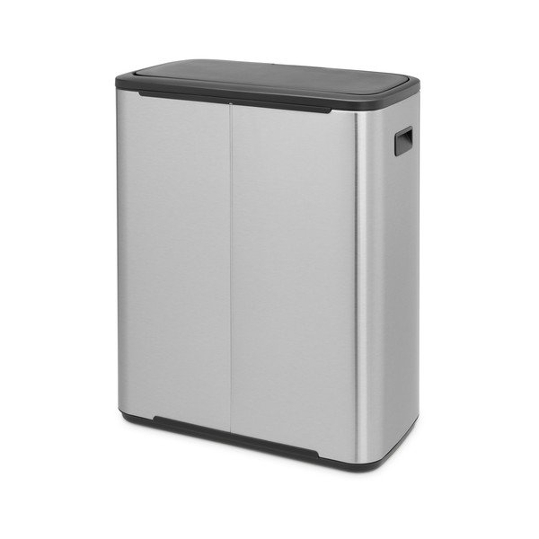 Bidone in acciaio touch per raccolta differenziata in argento opaco 60 l Bo Touch Bin - Brabantia-image-2