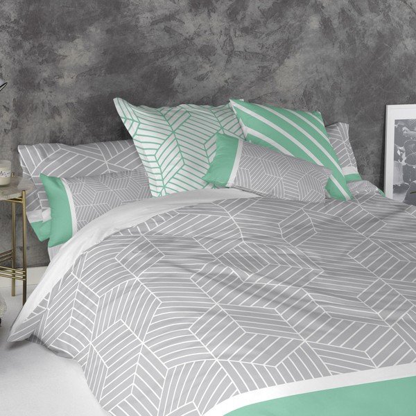 Set di 2 federe in cotone Prisma - Blanc-image-1