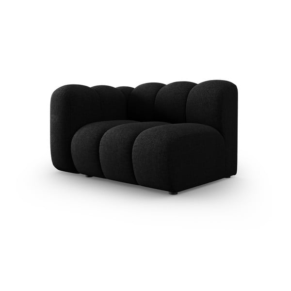 Divano componibile nero/color antracite (con penisola a sinistra) Lupine – Micadoni Home-image-1