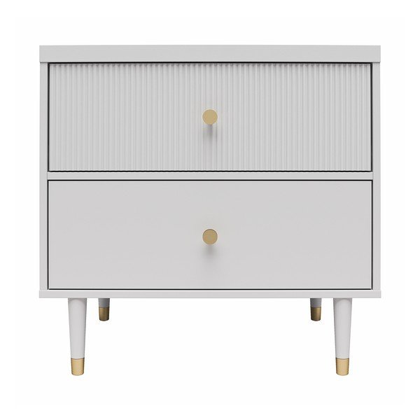 Comodino grigio chiaro Elizabeth – Støraa