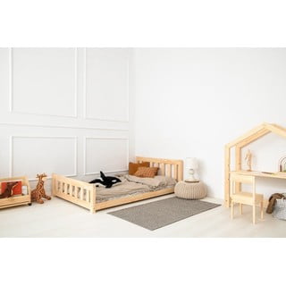 Letto per bambini in legno di pino di colore naturale 120x200 cm CPN - Adeko