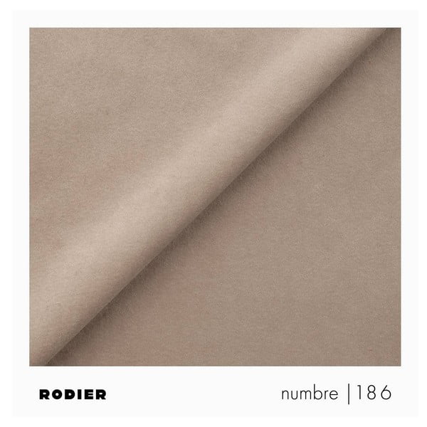 Divano angolare beige allungabile e con contenitore (con penisola a sinistra e chaise lounge) rivestito in velluto Rene – Rodier-image-4