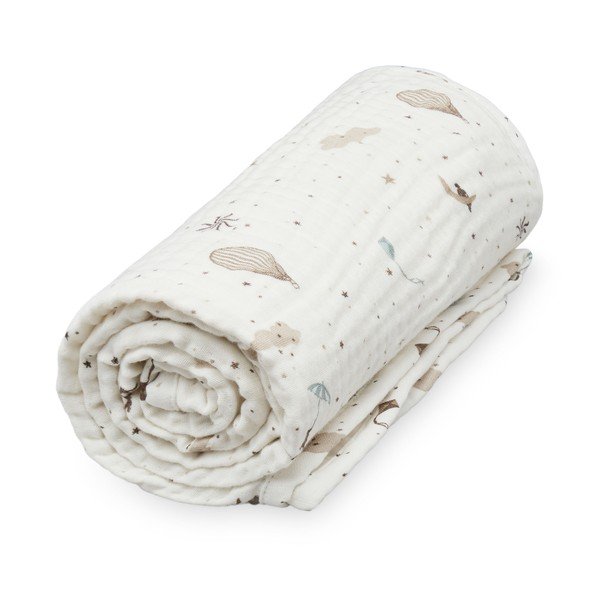 Coperta per bambini avorio in cotone organico 100x100 cm Dreamland – Cam Cam Copenhagen