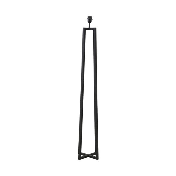 Lampada da terra con piedistallo nero opaco 130 cm Miley - Light & Living