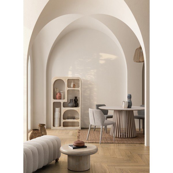 Sedia da pranzo beige imbottito Libby – Bizzotto-image-3
