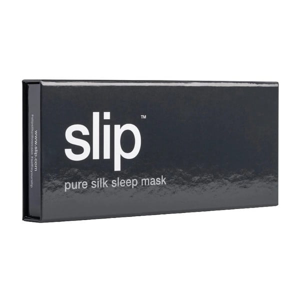 Maschera per dormire grigio scuro in seta Charcoal – slip-image-4