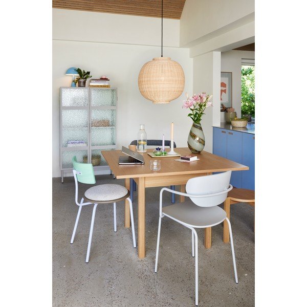 Tavolo da pranzo con effetto rovere 110x110 cm Geo – Hübsch-image-4