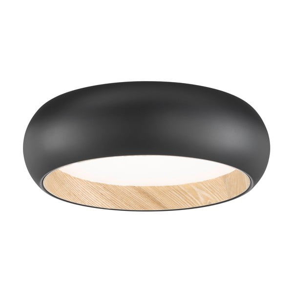 Plafoniera dimmerabile a LED nera Wood - Fischer & Honsel