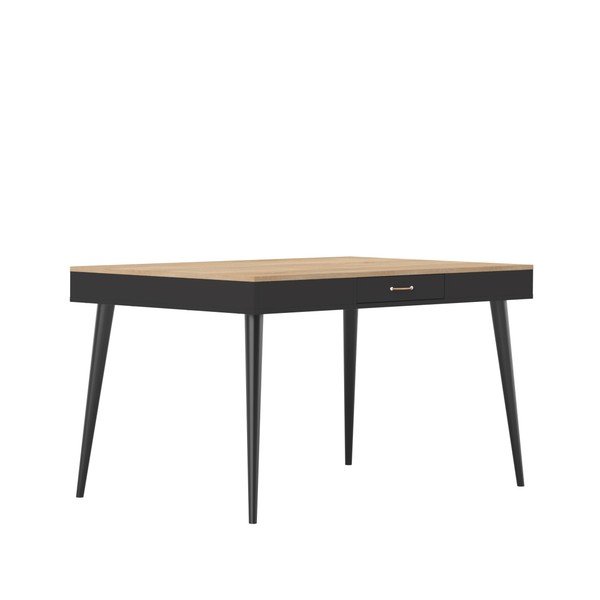 Tavolo da pranzo nero in legno di quercia Horizon - TemaHome-image-4