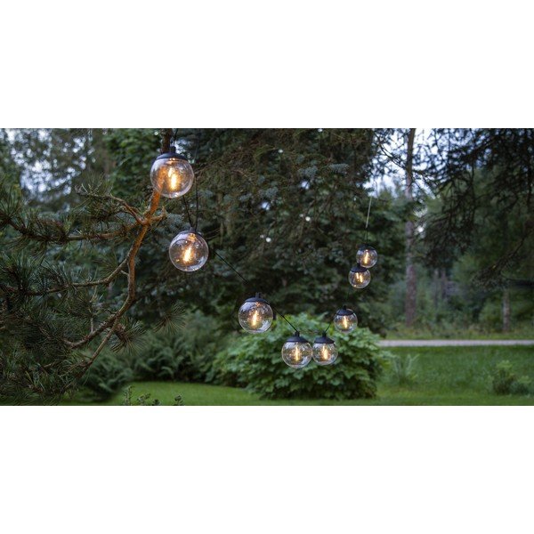 Catena luminosa con alimentazione a pannelli solari numero lampadine 8 pz lunghezza totale 210 cm Globe – Star Trading-image-3