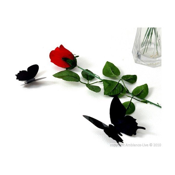 Set di 12 adesivi 3D neri Farfalle - Ambiance-image-1