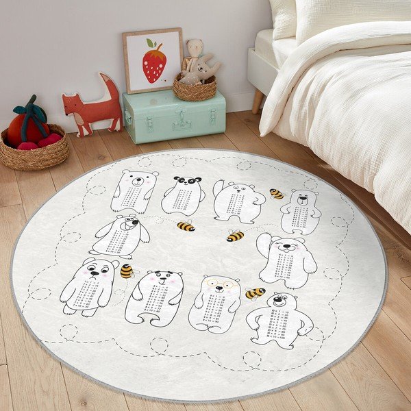 Tappeto per bambini crema ø 100 cm Comfort - Mila Home-image-2