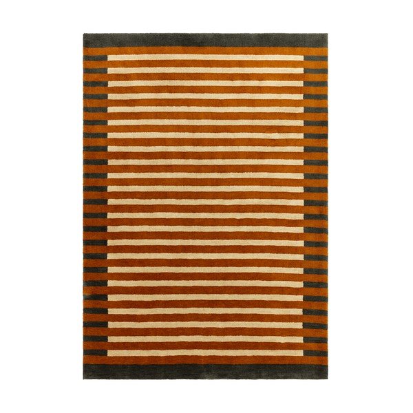 Tappeto arancione in fibre riciclate 120x170 cm Lois – MADE