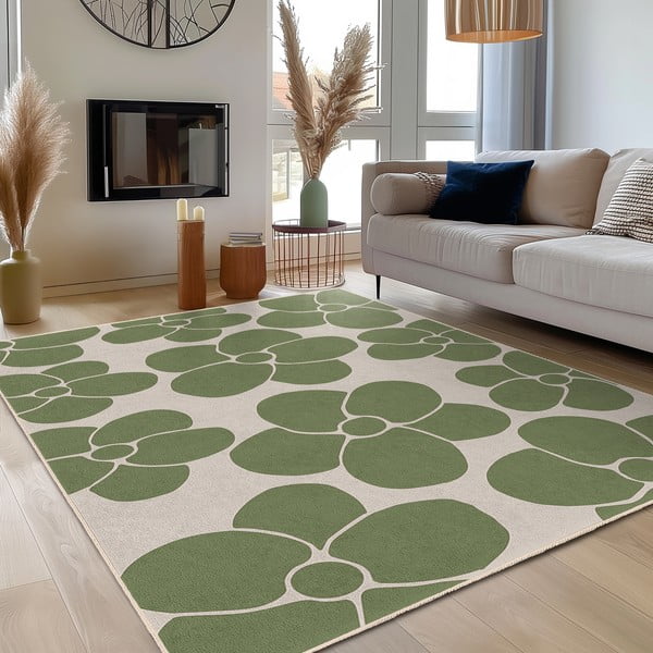 Tappeto verde lavabile 160x230 cm Green Meadow – Mila Home-image-3