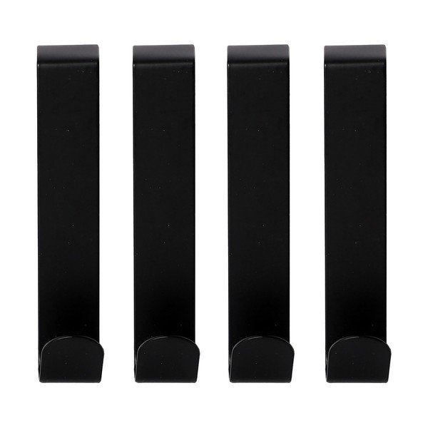 Set di ganci da appendere color nero opaco in metallo 4 pz Fixeo – douceur d'intérieur