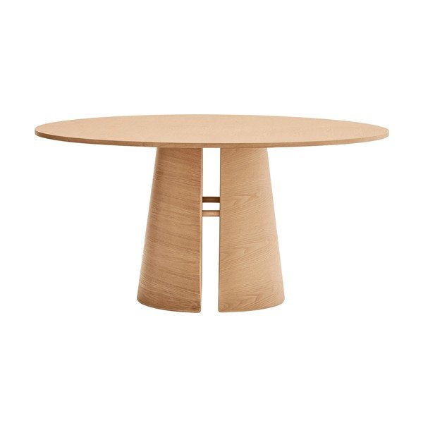 Tavolo da pranzo rotondo con effetto frassino ø 157 cm Cep – Teulat