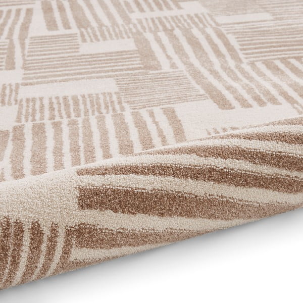 Tappeto in marrone chiaro 160x230 cm Blocks – Catherine Lansfield-image-3