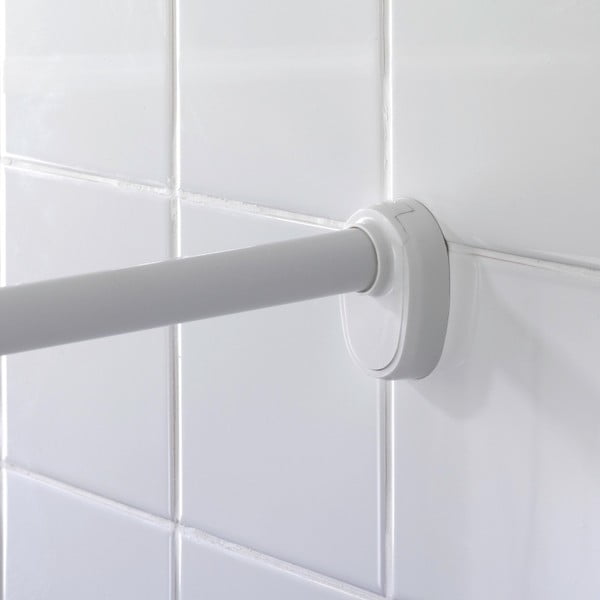 Supporto bianco di forma curva per tenda da doccia - Wenko-image-3