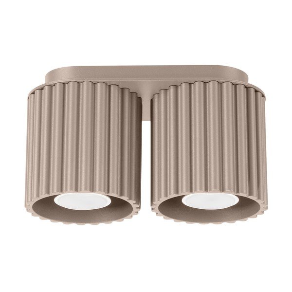 Faretto grigio tortora in metallo 10x21 cm Zora – Sollux