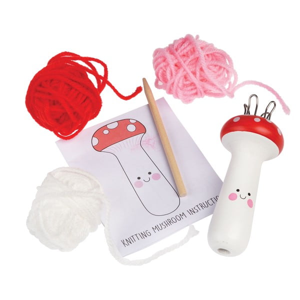 Set creativo per lavorare a maglia Knitting Kit Mushroom - Rex London-image-3