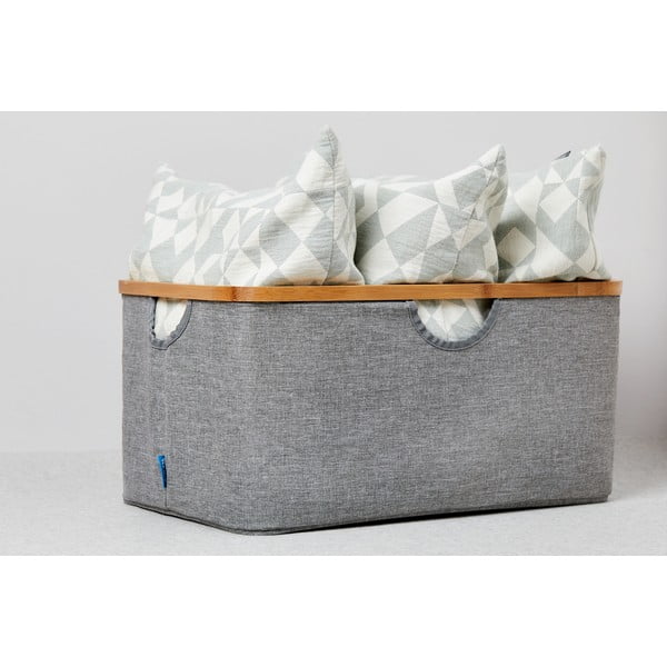 Cesto portabiancheria pieghevole , volume 50 l Bahari - Wenko-image-1