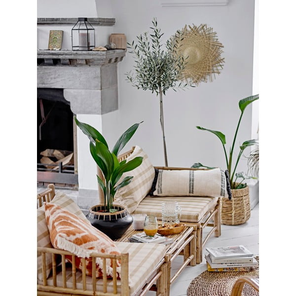 Modulo divano da giardino in colore naturale (angolo sinistro) Korfu - Bloomingville-image-3