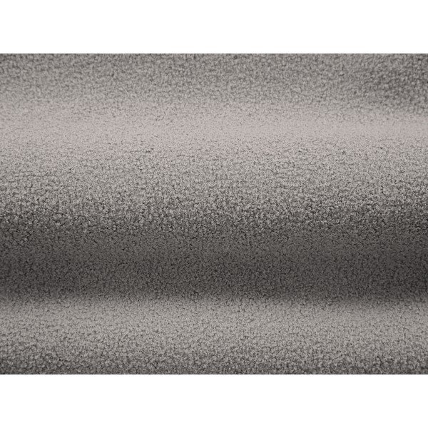 Poggiapiedi grigio chiaro con rivestimento in bouclé Jenny – Micadoni -image-2