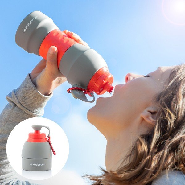 Bottiglia pieghevole in silicone, 580 ml - InnovaGoods-image-4
