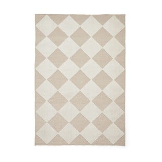 Tappeto bianco e beige lavabile 80x150 cm Lyna Beige&White – Think Rugs