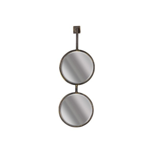 Doppio specchio rotondo da parete, lunghezza 58 cm Chain - BePureHome