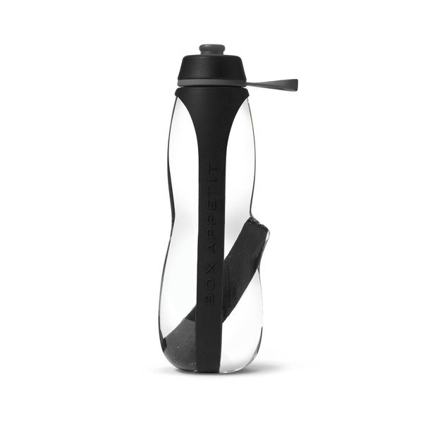 Černá sportovní filtrační lahev s binchotanem Black + Blum Eau Good Duo, 700 ml