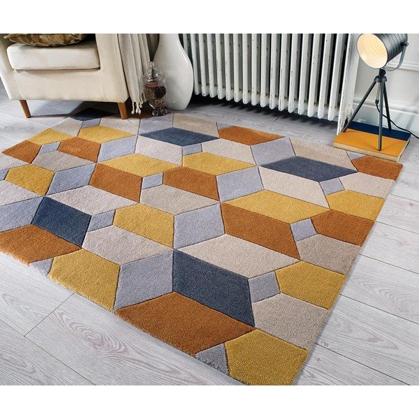 Tappeto giallo , 80 x 150 cm Scope - Flair Rugs-image-4
