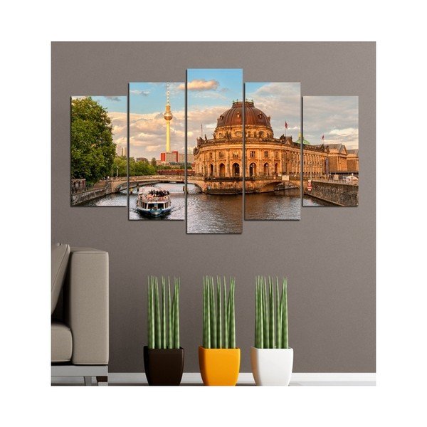 Pittura in più parti Edificio storico, 102 x 60 cm - 3D Art-image-1