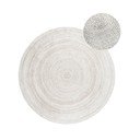 Tappeto rotondo bianco in iuta reversibile/tessuto a mano ø 140 cm Braided – Hanse Home