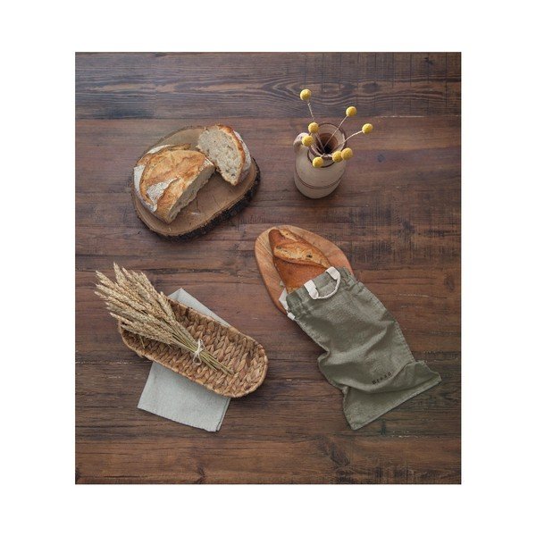 Sacchetto per pane con lino Sacchetto grigio, altezza 42 cm - Really Nice Things-image-3