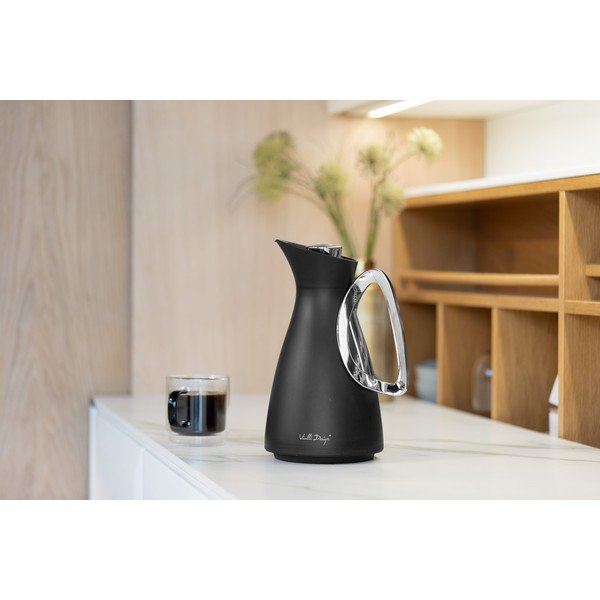 Borraccia termica nera in plastica 1 l Alessia – Vialli Design-image-3