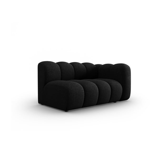 Divano componibile nero/color antracite (con penisola a destra) Lupine – Micadoni Home-image-1