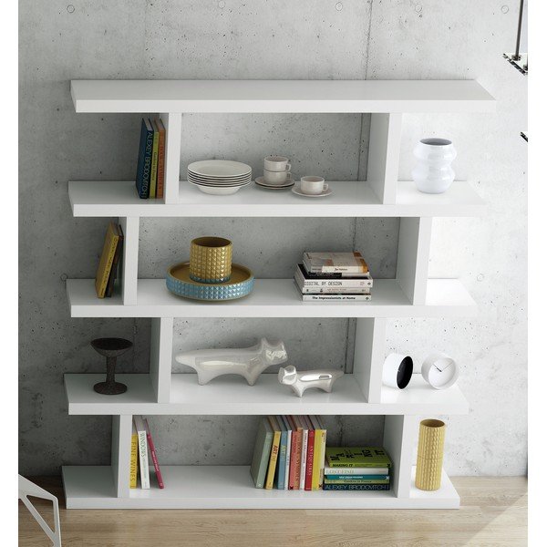 Libreria bianca opaca 163x172 cm Step - TemaHome-image-1