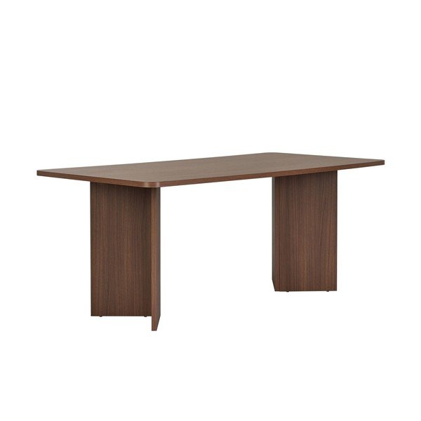 Tavolo da pranzo con effetto noce 90x180 cm Linza – Kalune Design