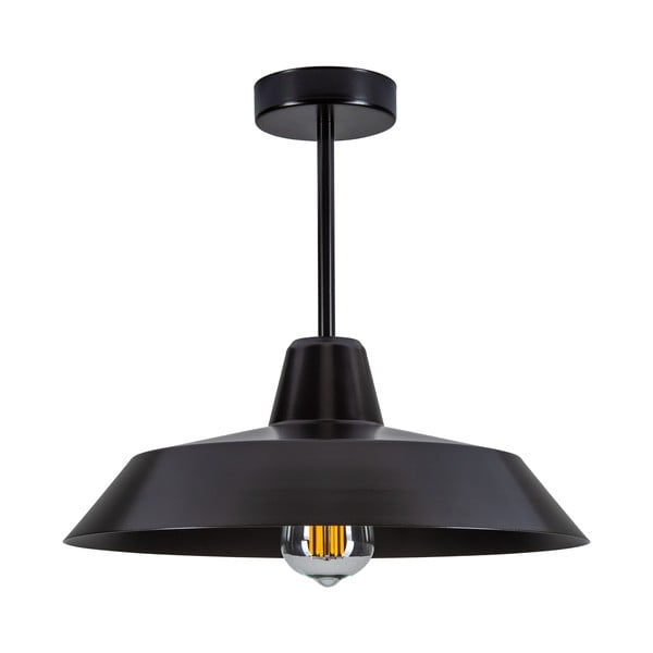 Lampada da soffitto nera con paralume in metallo ø 35 cm Cinco - Sotto Luce
