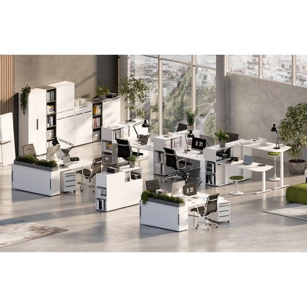 Tavolo da lavoro regolabile elettricamente in altezza 80x120 cm Mailand - Germania-image-4