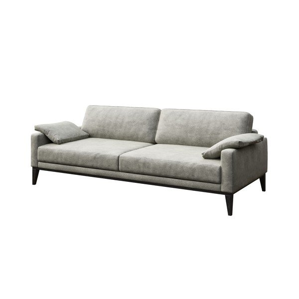 Divano in similpelle grigio Musso, 211 cm - MESONICA-image-2