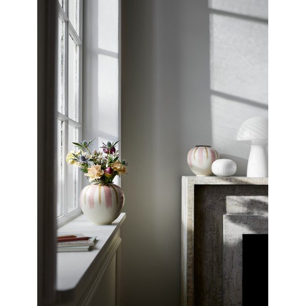 Vaso in ceramica bianca dipinto a mano Canvas - Kähler Design-image-1