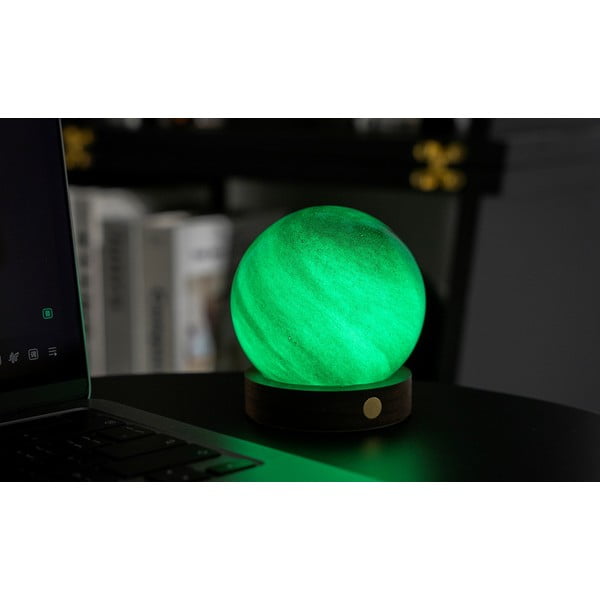 Decorazione luminosa marrone scuro con ricarica USB ø 8 cm Sand Storm – Gingko-image-3