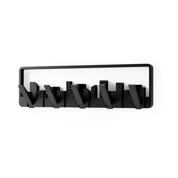 Appendiabiti da parete in plastica nera Skyline - Umbra-image-3