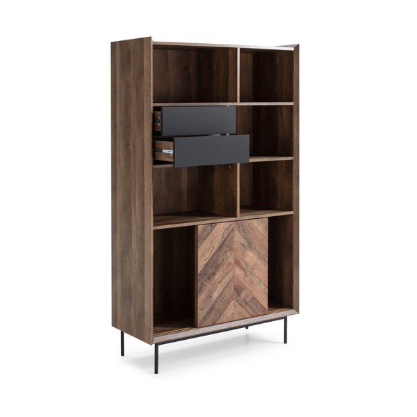 Libreria in rovere decorato 98x173 cm Utah - Marckeric-image-3