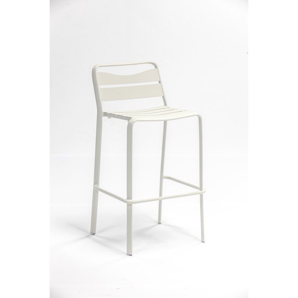 Set di 2 sgabelli da giardino in metallo bianco Spring - Ezeis