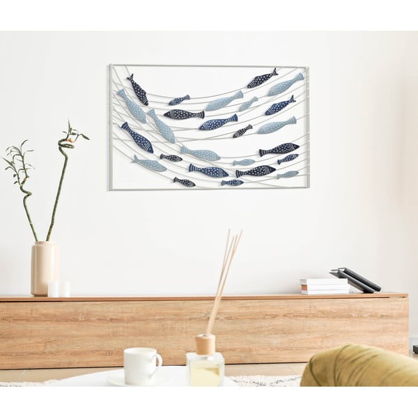 Decorazione da parete in metallo 96,5x61 cm Pesci - Mauro Ferretti-image-1