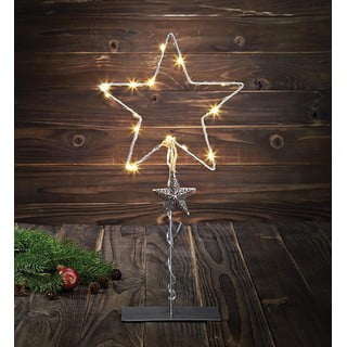 Decorazione luminosa grigia con motivo natalizio Vikhem - Markslöjd