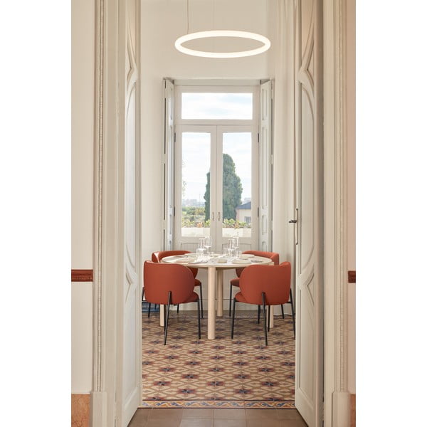 Set di sedie da pranzo rossa in imbottito 2 pz Mogi – Teulat-image-2